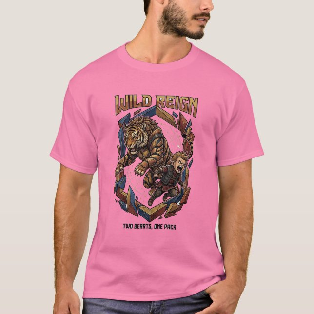 T-shirt Règne Sauvage – Graphique de Lien Sauvage (Devant)