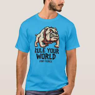 T-shirt RégnezSurVotreMondeBulldog Libérez Le Pouvoir Rest