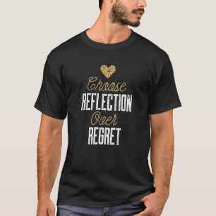 T-shirt Regret de réflexion minimaliste géométrique Ins