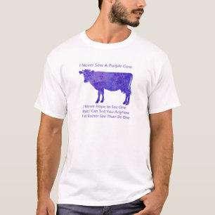 T-shirt Regrets pourpres de vache