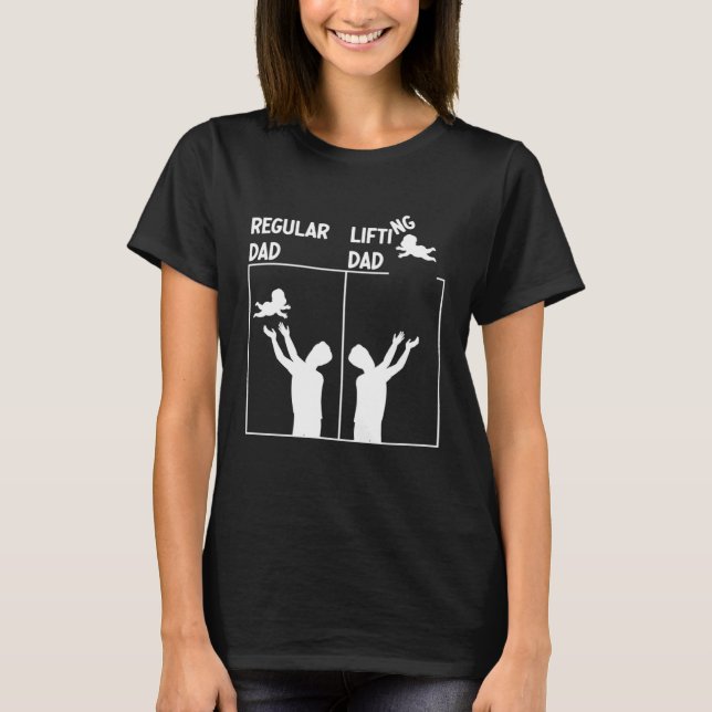 T-shirt Regular Dad Lifting Dad Fathers Day Best Daddy Eve (Devant)