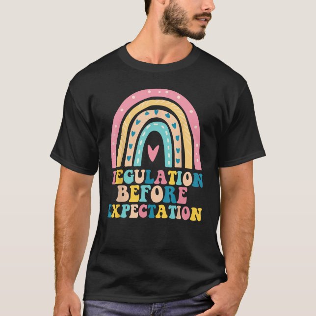 T-shirt Regulation Before Expectation Neurodiversity Socia (Devant)