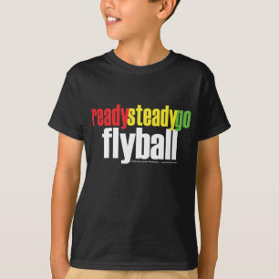 T-shirt Réguliers prêts vont Flyball