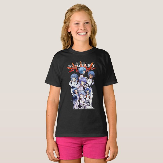 T-shirt Rei Ayanami Evangelion Classic (Devant entier)