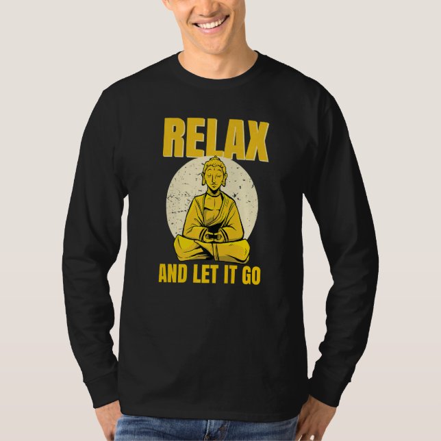 T-shirt Reiki Healing Namaste Yoga Clothing - Buddha Relax (Devant)