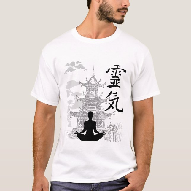 T-shirt Reiki, Zen (Devant)