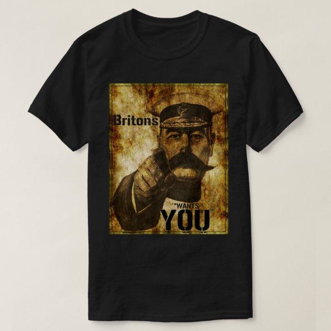 T-shirt Reimaginé Lord Kitchener veut vous poster (Design devant)