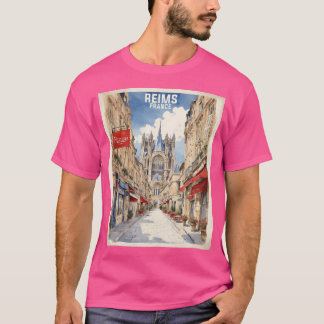 T-shirt Reims France Tourisme Vintage voyage