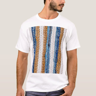 T-shirt Rein patchwork : jean recyclé tapis.