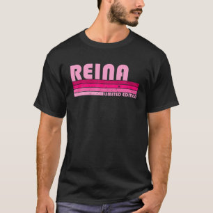 T-shirt REINA Nom Personnalisé Retro Vintage 80S 90S Birt