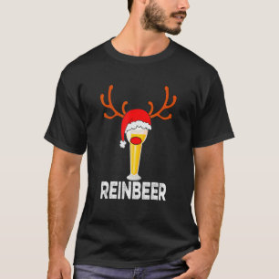 T-shirt Reinbeers Reindeer Bière Noël Boire Noël