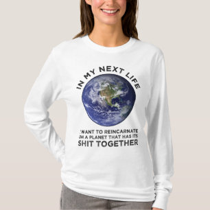 T-shirt Réincarner Sur Une Planète Qui A Son Puits Ensembl