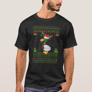 T-shirt Reindee Santa Hat Correspondant Canard moche Noël