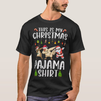 T-shirt Reindeer Chicken Santa Dabbing Christmas 	s