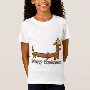 T-Shirt Reindeer Dachshund Joyeux Noël
