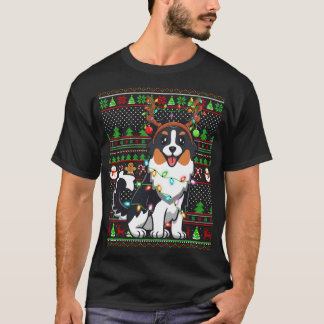 T-shirt Reindeer de famille jumelée laide berger australie