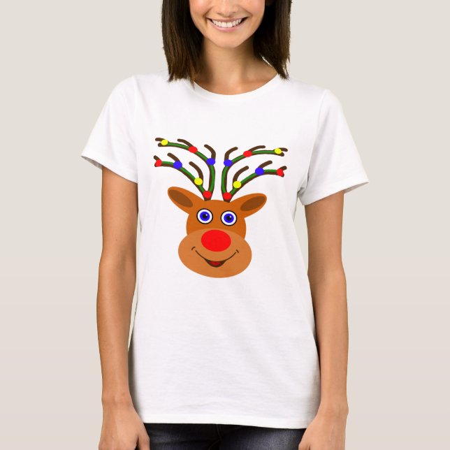 T-shirt Reindeer de Noël (Devant)
