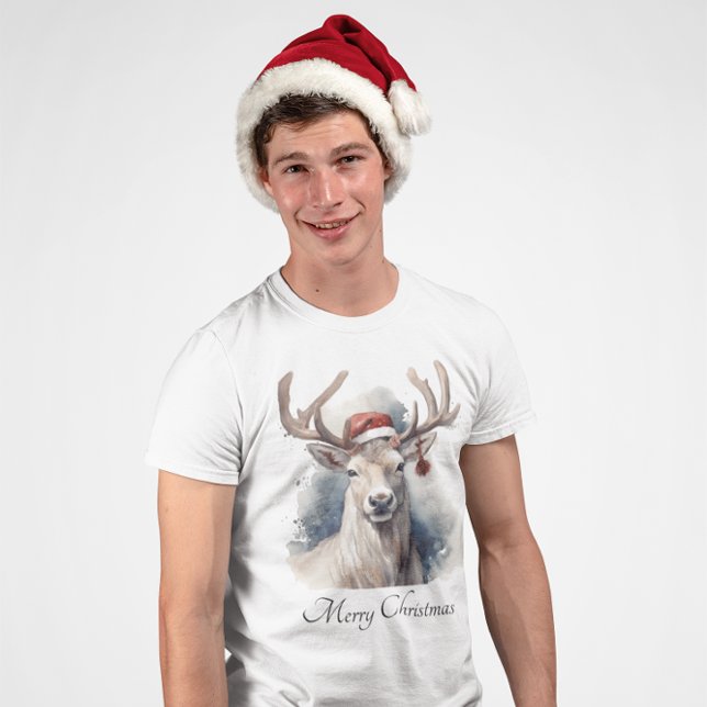 T-shirt Reindeer de Noël, personnalisable (Créateur téléchargé)