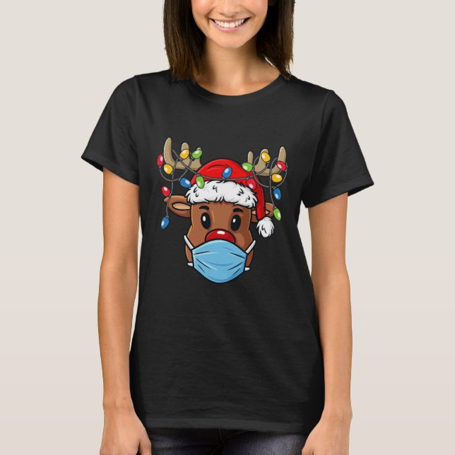 T-shirt Reindeer Joyeux Noël Fun Noël (Devant)