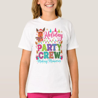 T-shirt "Reindeer Party Crew – Holiday Fun Tee"