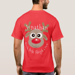 T-shirt Reindeer Pôle Nord Sleigh Crew Fun Christmas