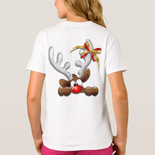 T-shirt Reindeer Puzzled drôle Caractère de Noël