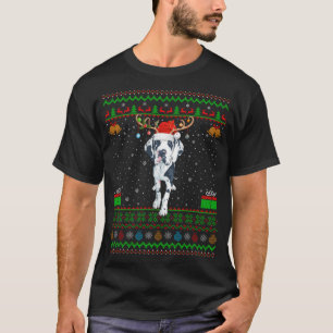 T-shirt Reindeer Santa Chapeau Correspondant laide Grand D