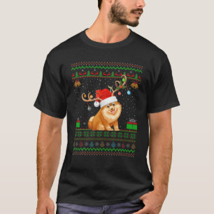 T-shirt Reindeer Santa Hat Correspondant Laide Christ Pomé