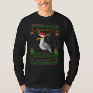 T-shirt Reindeer Santa Hat Correspondant Seaguls moches Bi