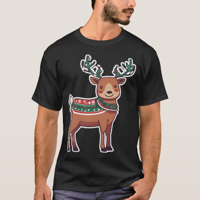 T-shirt Reinder de Noël (Devant)