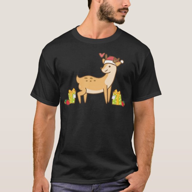 T-shirt Reinder de Noël (Devant)