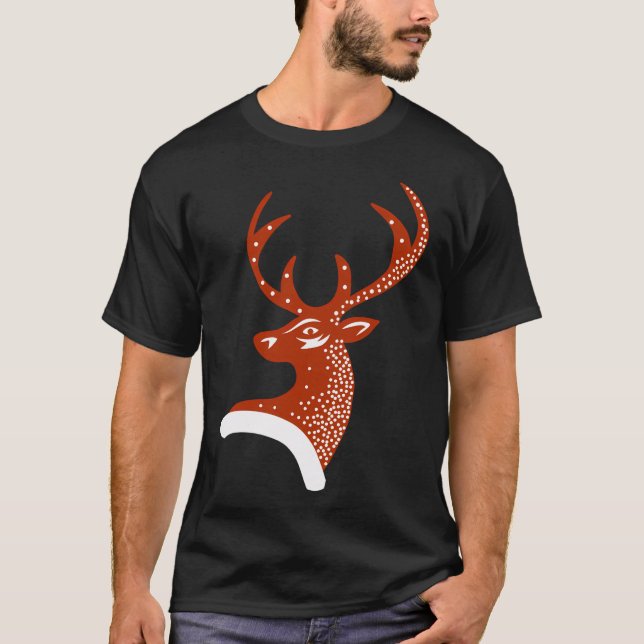 T-shirt Reinder de Noël (Devant)