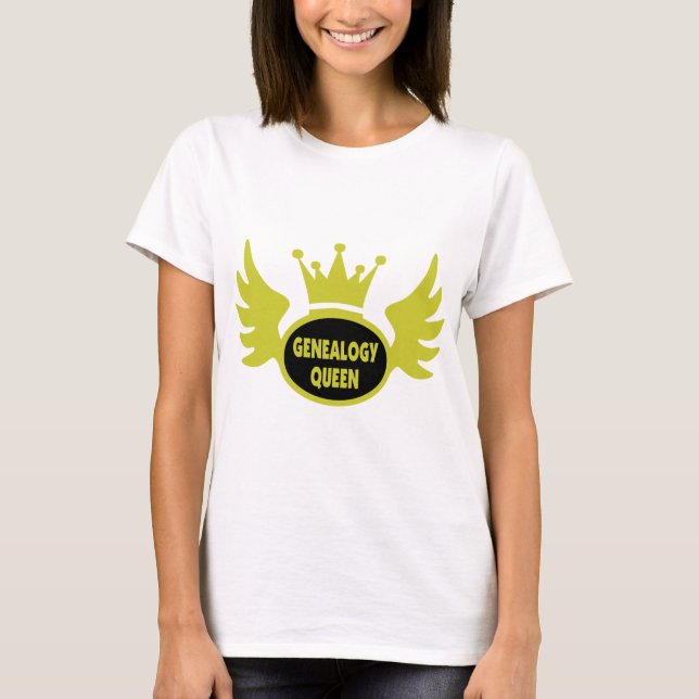 T-shirt Reine 2 de généalogie (Devant)