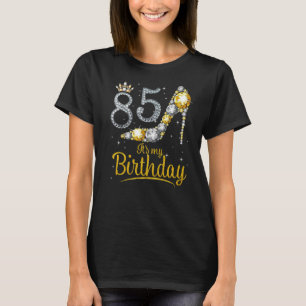 T-shirt Reine 85 ans C'est mon anniversaire Vintage Rétro