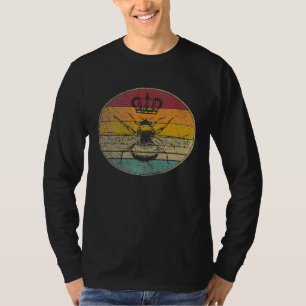 T-shirt Reine Abeille Apiculteur Sauver Les Abeilles Rétro