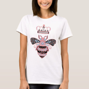 T-shirt Reine Abeille Avec Couronne