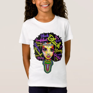T-Shirt Reine africaine forte pour les femmes - Fière Hist