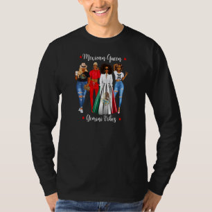 T-shirt Reine Afro Mexicaine Gémeaux Vibes Mexique Zodi Fe