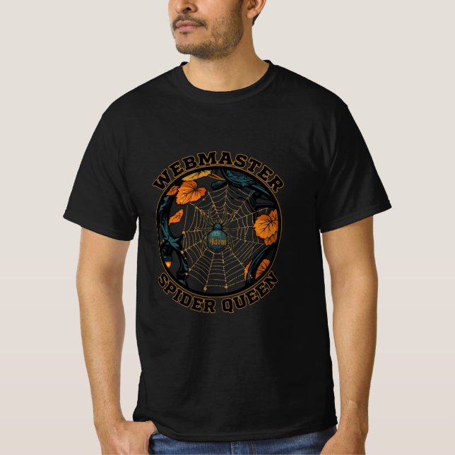 T-shirt Reine araignée Webmaster Design d'automne (Devant)
