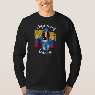 T-shirt Reine colombienne du Verseau colombien féminine Dr