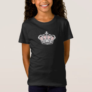 T-Shirt Reine Couronne Rose Glam Féminin Esthétique