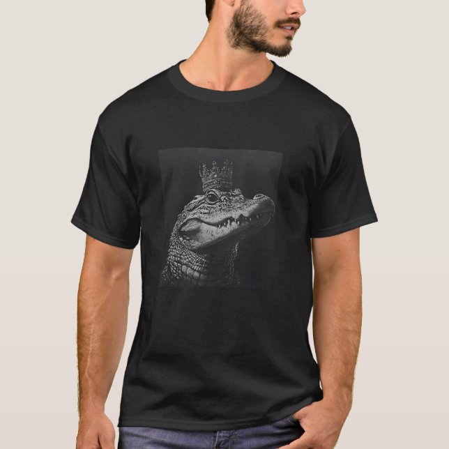 T-shirt Reine Crocodile Alligator (Devant)