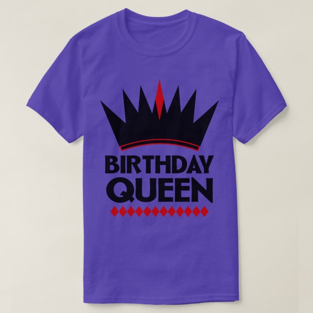 T-shirt Reine d'anniversaire (Design devant)