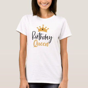 T-shirt Reine d'anniversaire Anniversaire