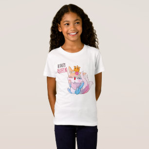 T-Shirt Reine de Beauté Design Élégant et Glamour Concou