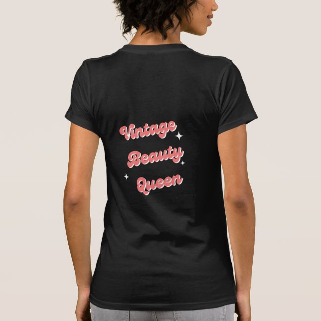 T-shirt reine de beauté vintage (Dos)