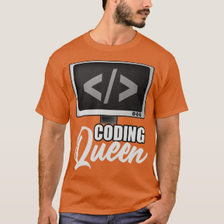 T-shirt Reine de codage