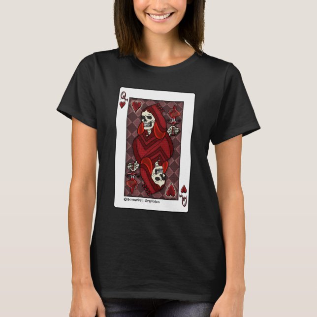 T-shirt Reine de cœur morte  (Devant)