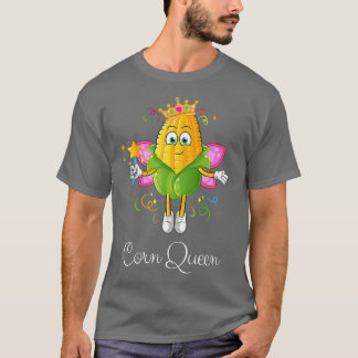 T-shirt Reine de fée de maïs avec ailes et bâtonnet de maï