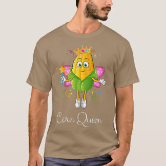 T-shirt Reine de fée de maïs avec ailes et bâtonnet de maï